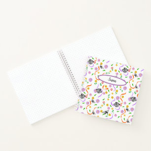 Pastel Flowers Oranje Swirls Butterfly Journal Notitieboek