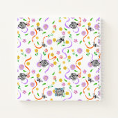 Pastel Flowers Oranje Swirls Butterfly Journal Notitieboek (Achterkant)