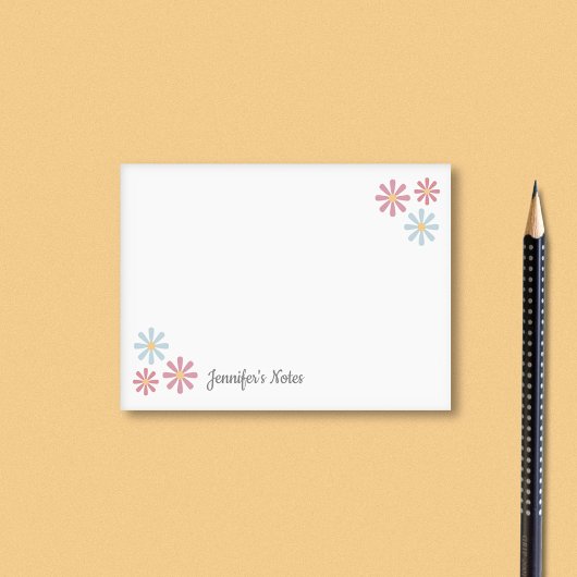 Pastel Flowers Post-it® Notes