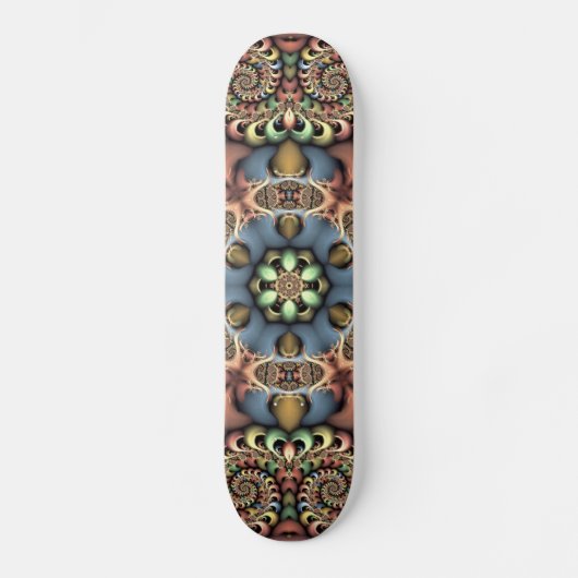 pastel flowers skateboard (Voorkant)