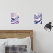 Pastel Flowing Layers – Abstracte kunst voor Calm Muurkunst Sets (Slaapkamer)