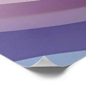 Pastel Flowing Layers – Abstracte kunst voor Calm  Poster (Hoek)