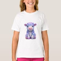 Pastel Fluffy Schotse Hoogland Kalf Kinderen