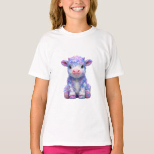 Pastel Fluffy Schotse Hoogland Kalf Kinderen T-shirt
