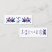 Pastel fluistert Meadow Bladwijzer Bewaar de datum Contactkaartje (Voorkant / Achterkant)