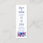 Pastel fluistert Meadow Bladwijzer Bewaar de datum Contactkaartje (Achterkant)