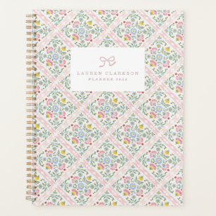 Pastel Folk Bloemendecor Planner Hoes Patroon
