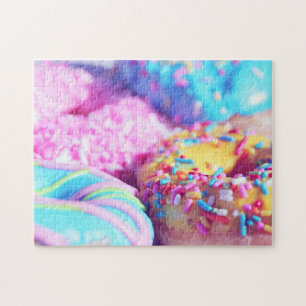 Pastel Fotografie donut Complex Jigzaag Puzzle Legpuzzel