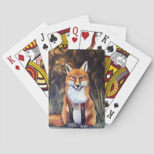 Pastel Fox speelkaarten