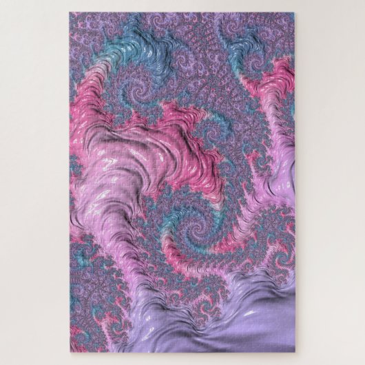 Pastel Fractal Legpuzzel (Verticaal)
