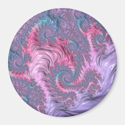 Pastel Fractal Magneet (Voorkant)