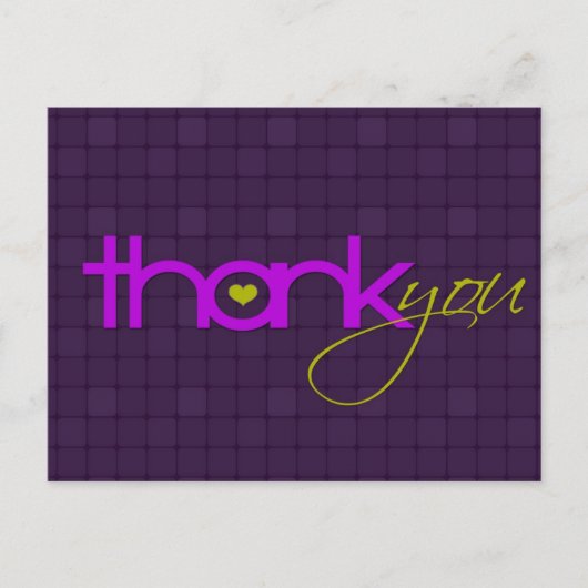 Pastel frais Merci moderne Carte postale (Devant)