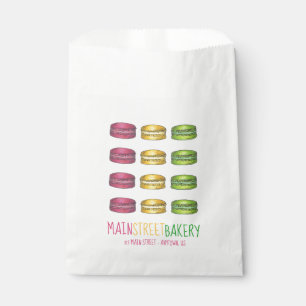 Pastel French Macaron Cookies Bakery Pastry Shop Bedankzakje