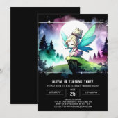 Pastel Fun Fairy Verjaardag Kaart (Voorkant / Achterkant)