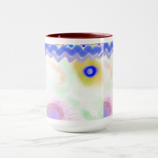 Pastel Galaxies Impressionist Art Mug (Centre)