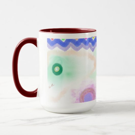 Pastel Galaxies Impressionist Art Mug (Gauche)