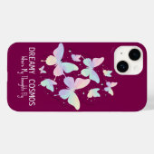 Pastel Galaxy Butterflies Dreamy Aesthetic Case-Mate iPhone Case (Achterkant (horizontaal))