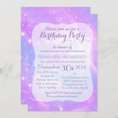 Pastel Galaxy ruimtetag Kaart (Voorkant / Achterkant)