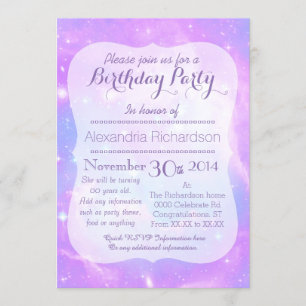 Pastel Galaxy ruimtetag Kaart