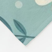 Pastel Garden Delight Fleece Deken (Hoek)