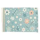 Pastel Garden Delight Kussensloop (Voorkant-Links)