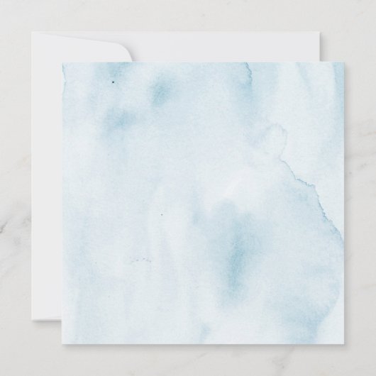 Pastel Garden Floral Carré Faire-part de mariage (Dos)