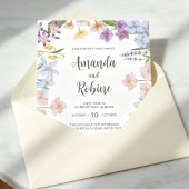 Pastel Garden Wedding Invitation