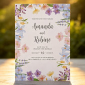 Pastel Garden Wedding Invitation