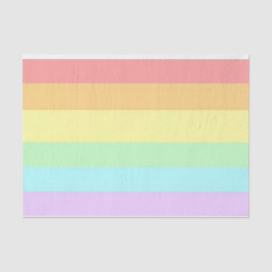 Pastel Gay LGBT Pride Month Flag Tissuepapier (Voorkant)