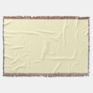 Pastel Geel Effen Kleur   Klassiek   Elegant Deken