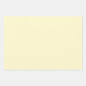 Pastel geel effen kleur | Klassiek | Elegant Inpakpapier Vel (Voorkant)