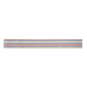 Pastel geel, sinaasappel en blauwe strepen lint (Voorkant)
