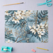 Pastel  Geïnspireerd Winter Blauw Bloemen Tissuepapier (Craft)