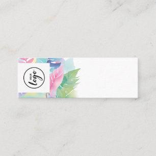 Pastel gekleurd parfum tester mini visitekaartje