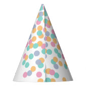 Pastel-gekleurde Confetti | Kinderen van Birthday Feesthoedjes (Achterkant)