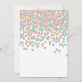 Pastel-gekleurde Confetti | Kinderen van Birthday Kaart (Achterkant)