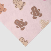 Pastel Gekleurde Gingerbread Heren Kerstmis Tissuepapier (Detail)