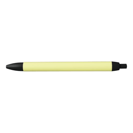Pastel Gele Solid Color Zwarte Inkt Pen (Voorkant)