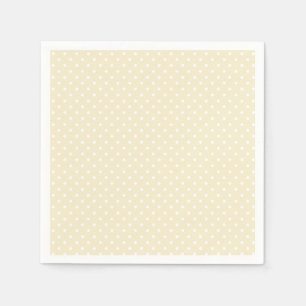 Pastel Gele Stippen Baby Shower Servet