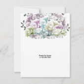 Pastel Gemengd Floral Bridal Shower Invitation Kaart (Achterkant)