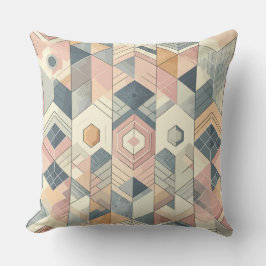 Pastel Geometric Harmony Pattern Kussen
