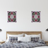 Pastel Geometric Mandala Bloom Muurkunst Sets (Slaapkamer)
