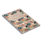 Pastel Geometric Pop | Muted Custom Notebook Notitieboek (Rechterzijde)