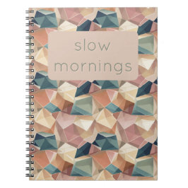 Pastel Geometric Pop | Muted Custom Notebook Notitieboek