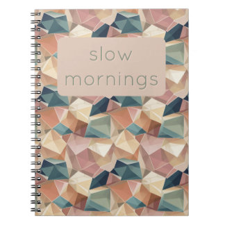 Pastel Geometric Pop | Muted Custom Notebook Notitieboek