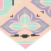 Pastel Geometric Tile Pattern | Pink Mint Purple  Korte Tafelloper (Hoek)