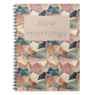 Pastel Géométrique Pop Carnet personnalisé aux c