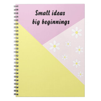 Pastel Geometrisch Notitieboek met Bewerkbare Teks