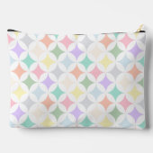 Pastel geometrische cirkels en diamantpatroon etui (Achterkant)