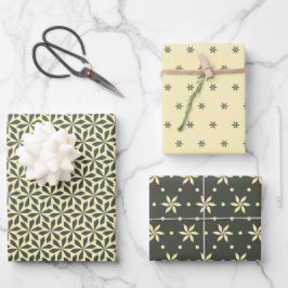 pastel geometrische design inpakpapier vel